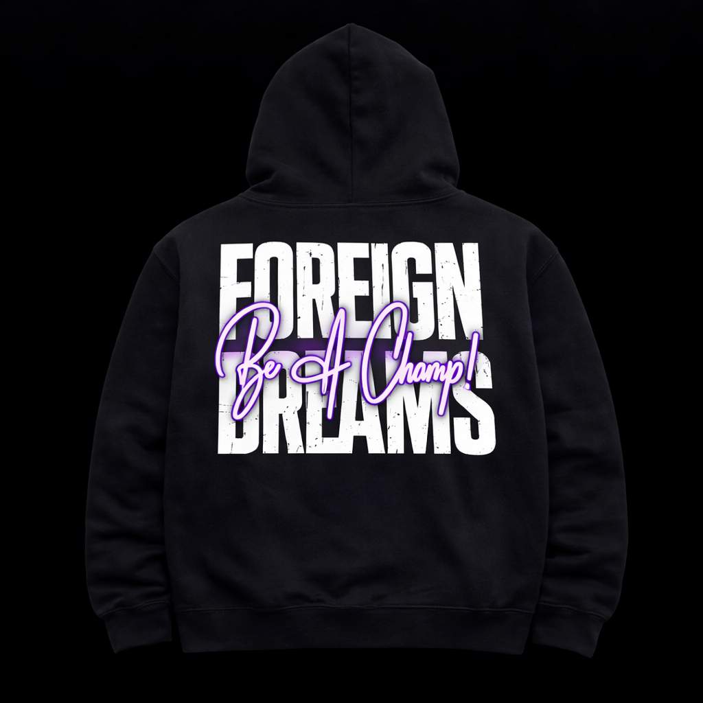 Be a Champ Black Hoodie