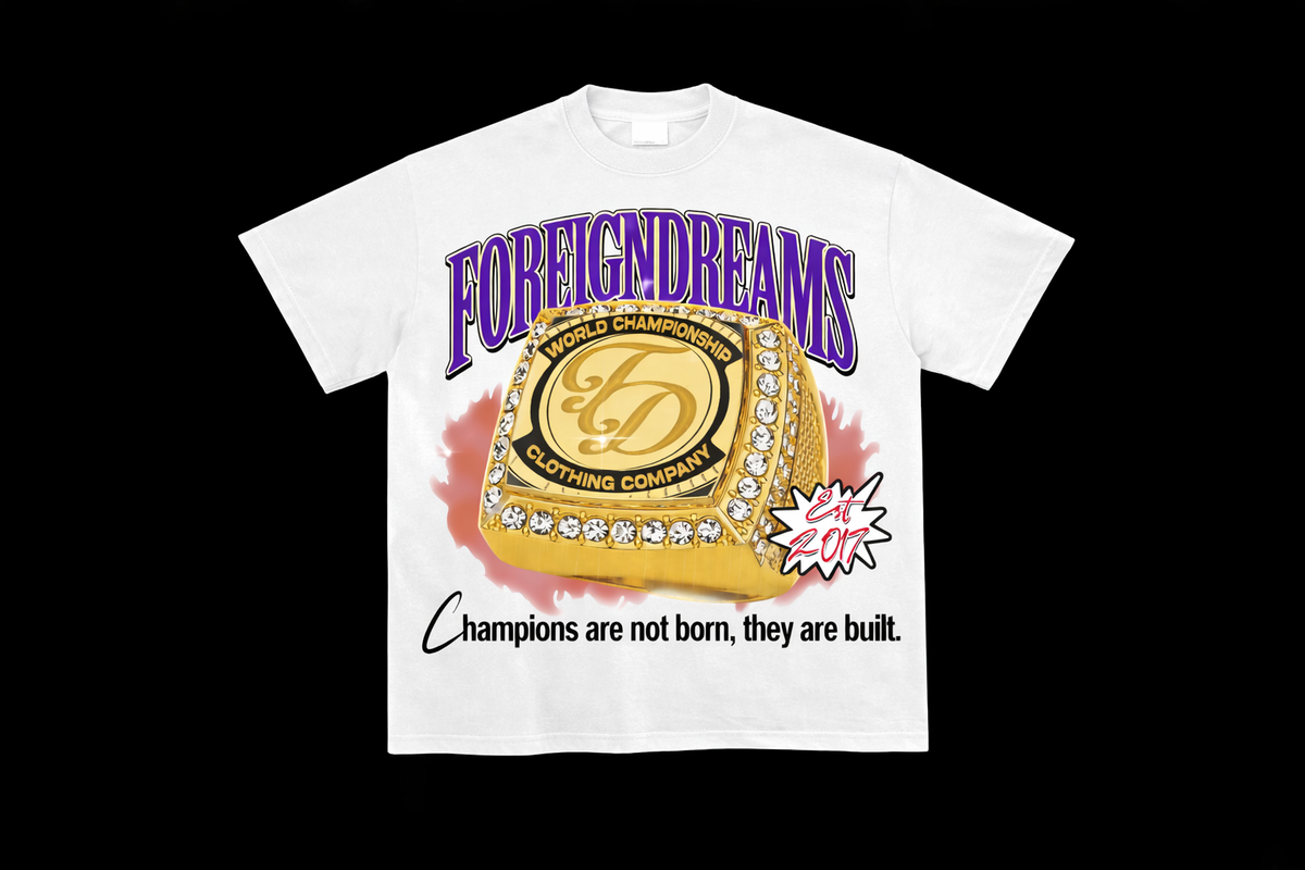 Be A Champ White T Shirt