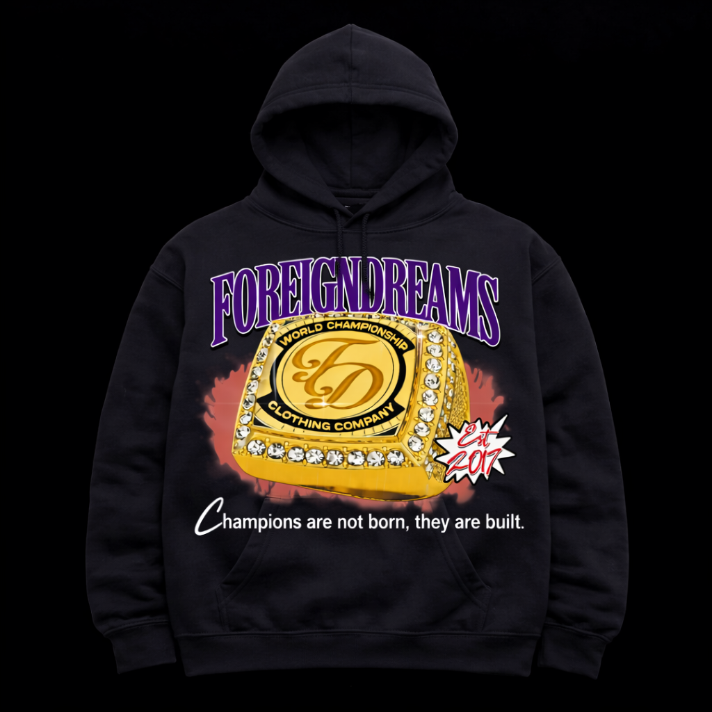 Be a Champ Black Hoodie