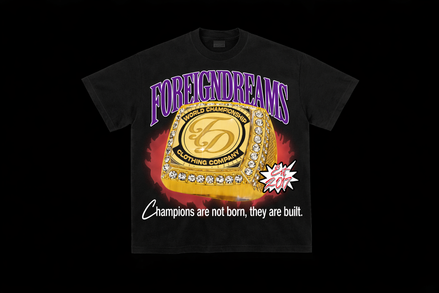Be A Champ Black T Shirt