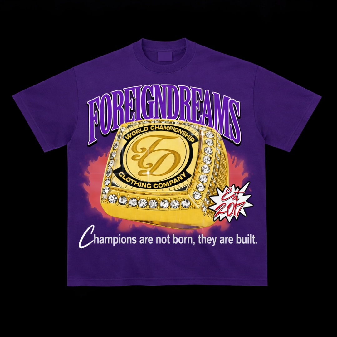 Be A Champ Purple T Shirt