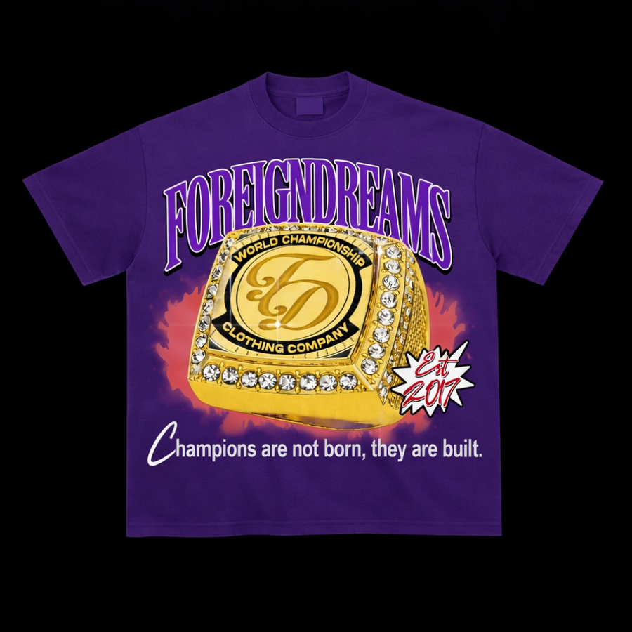 Be A Champ Purple T Shirt