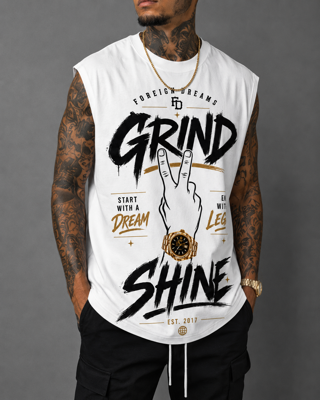 Grind 2 Shine Sleeveless Tee